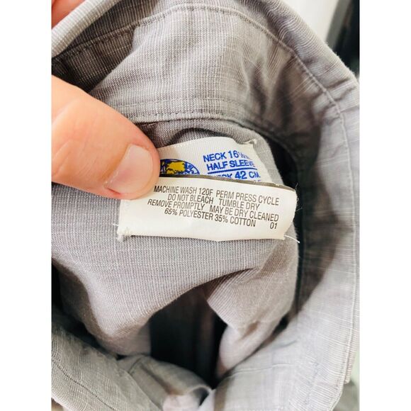 Coors Light Men's Shirt Grey Riverside Dane Button-Down Embroidered Size Medium - Picture 11 of 11